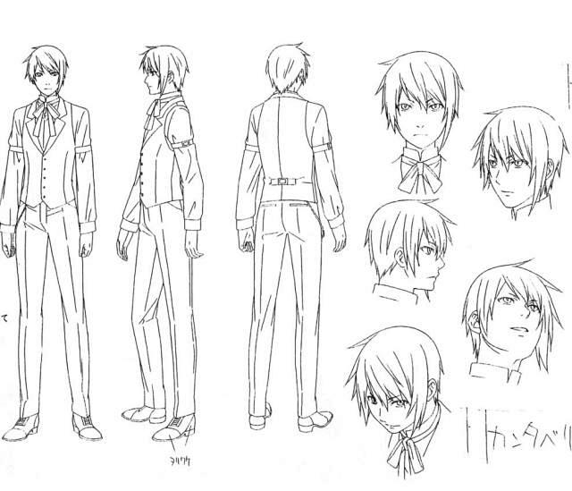 日系動漫人設三視圖與面部表情特寫 執(zhí)事手稿原畫圖包在淘寶網(wǎng)的網(wǎng)站建設與推廣